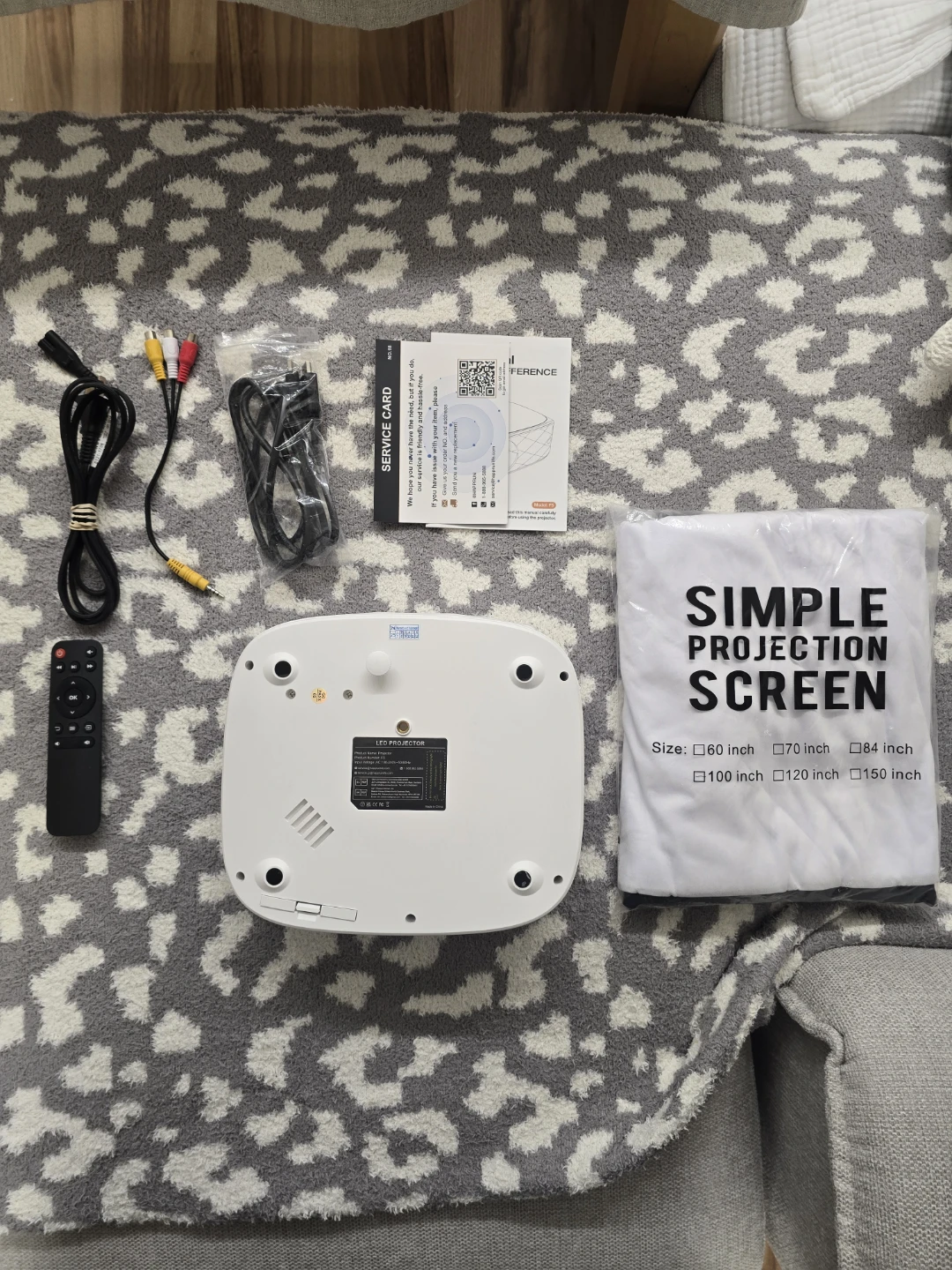 HAPPRUN F5 1080P Full HD Projector – Complete Set with Screen - photo 4