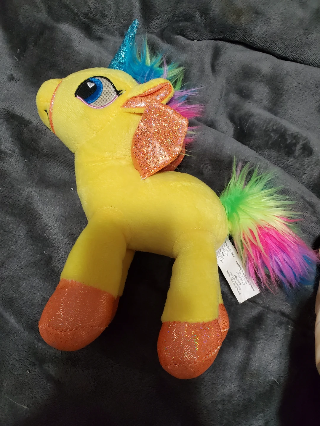 Yellow Plush Unicorn Toy - photo 2