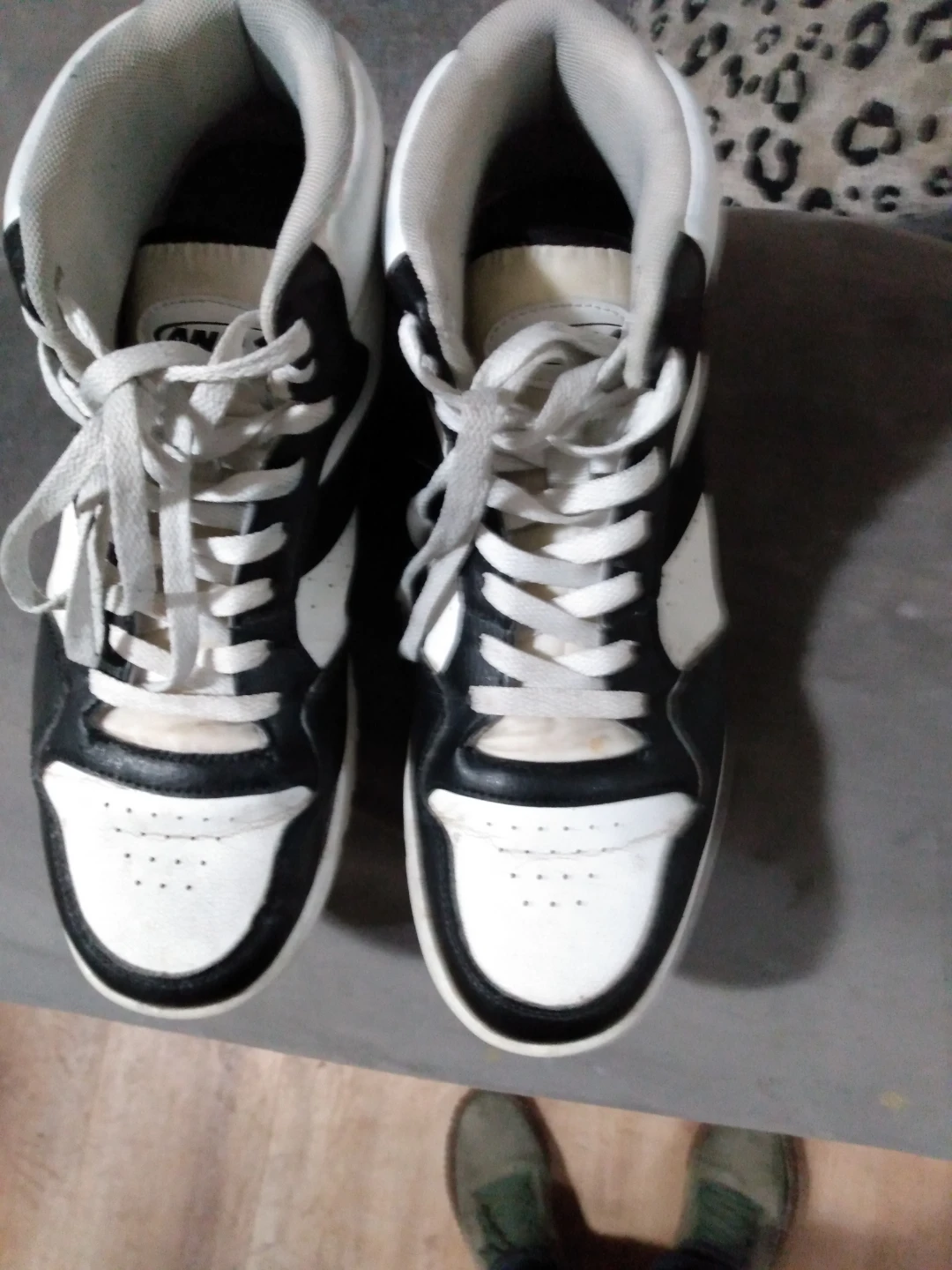 AND1 Black and White High Top Basketball Shoes - photo 4