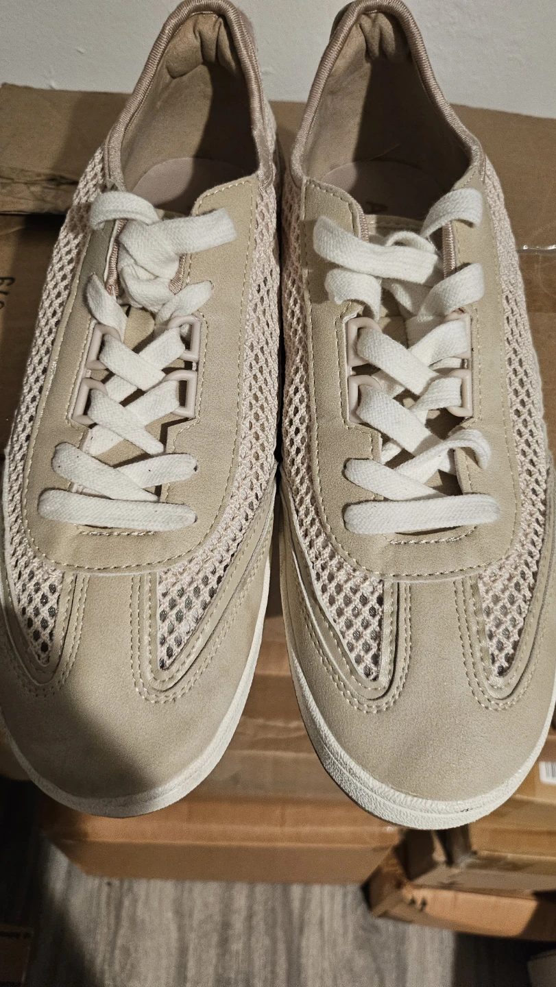 Anne Klein Tan Mesh Sneakers - photo 5