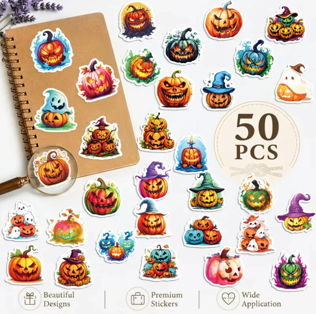 Halloween stickers 50 pcs - photo 2