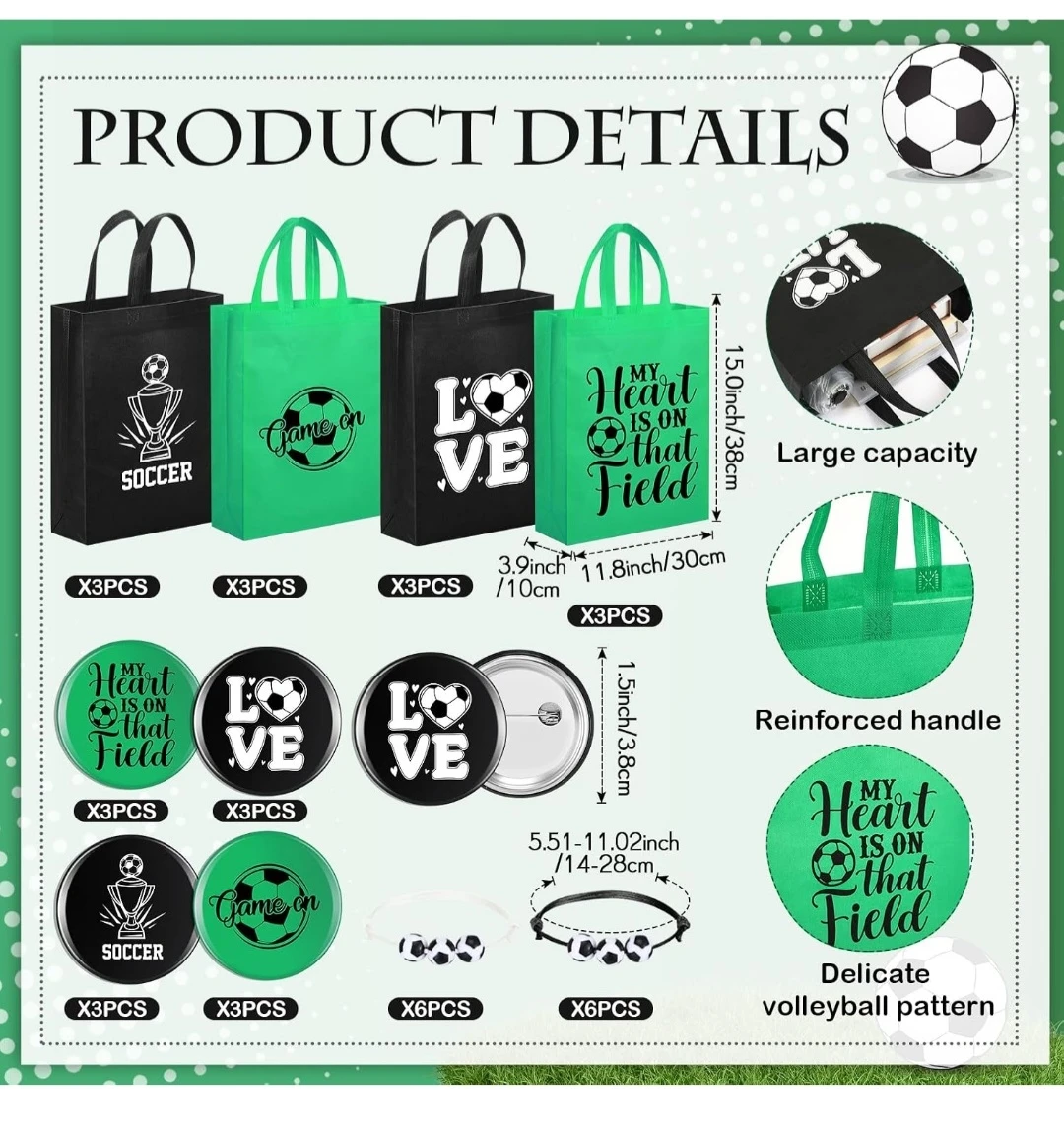 Soccer Party Favor Set - 60 Pieces - photo 3