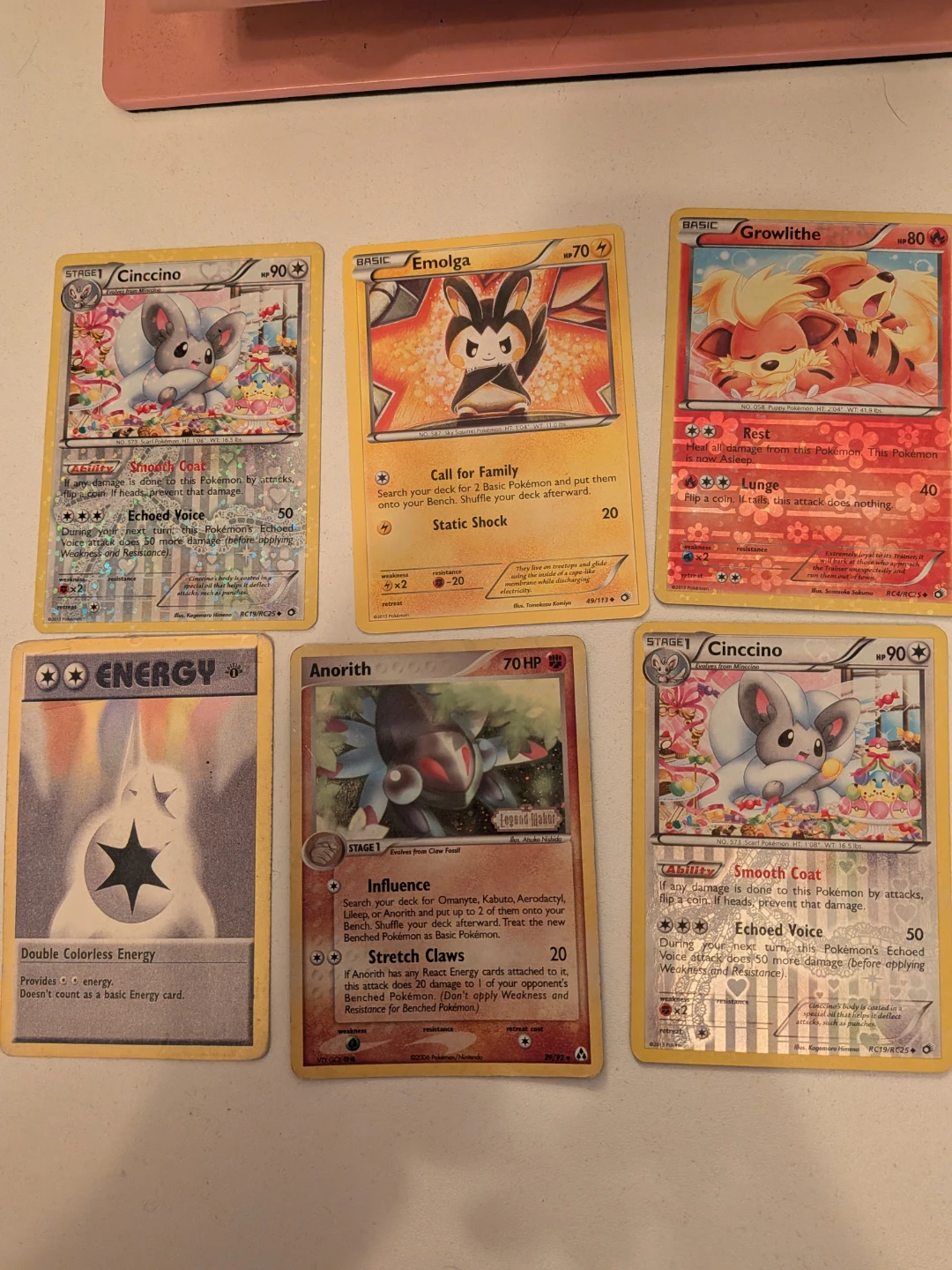 Assorted Pokemon Trading Cards - 6 Cards