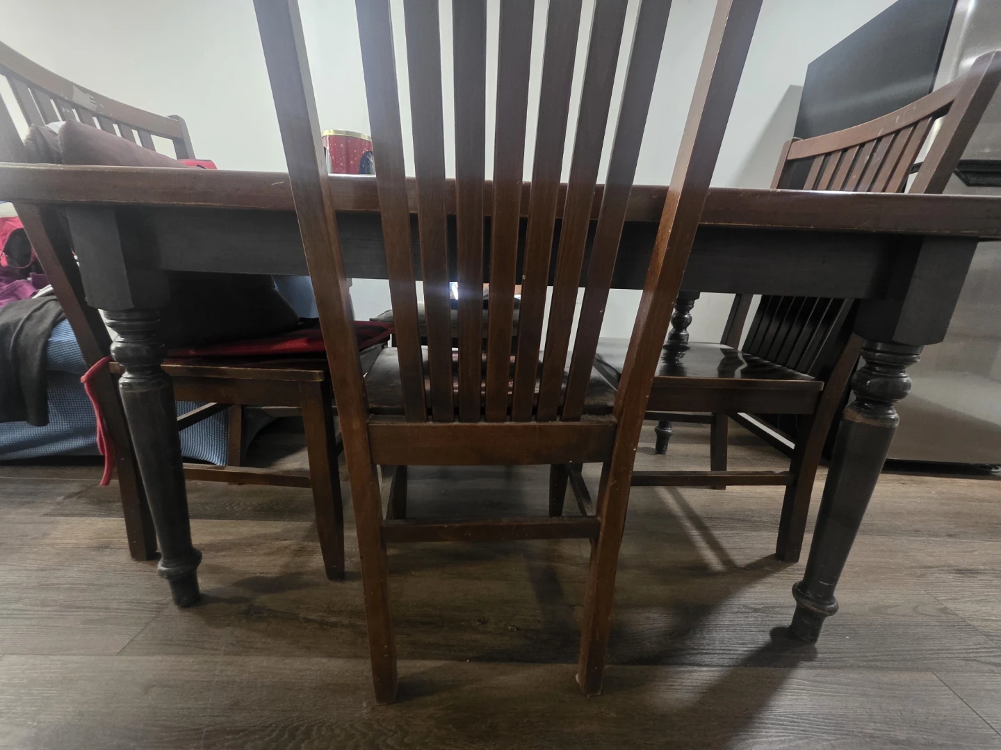 Solid Wood Dining Table and Chairs - photo 4