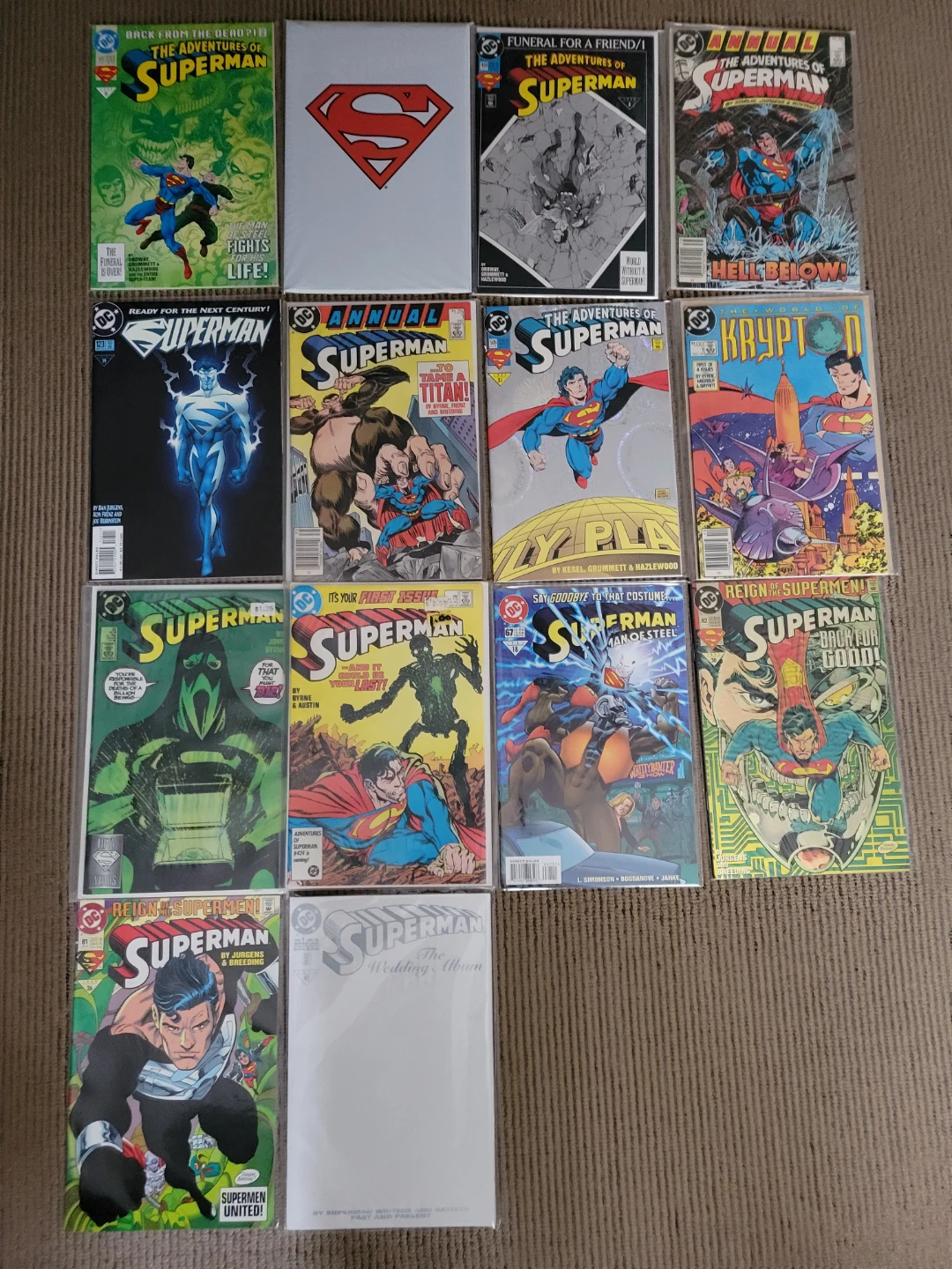 Collection of 14 DC Superman Comic Books