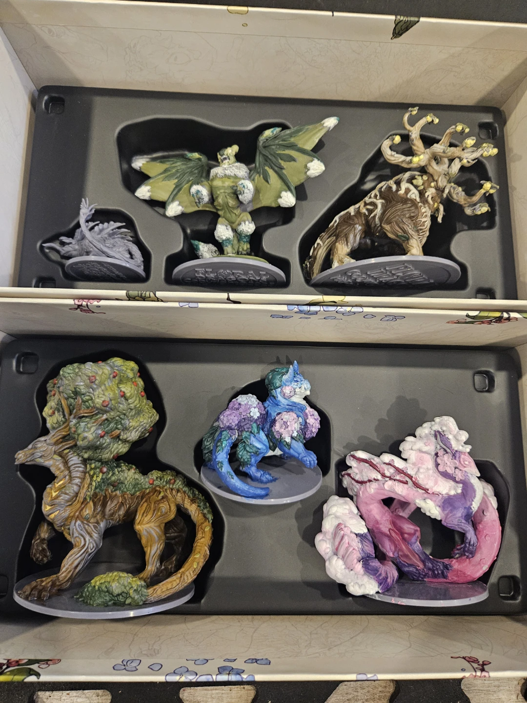 Floral dragons miniatures lot (Whitby, read ad) - photo 3