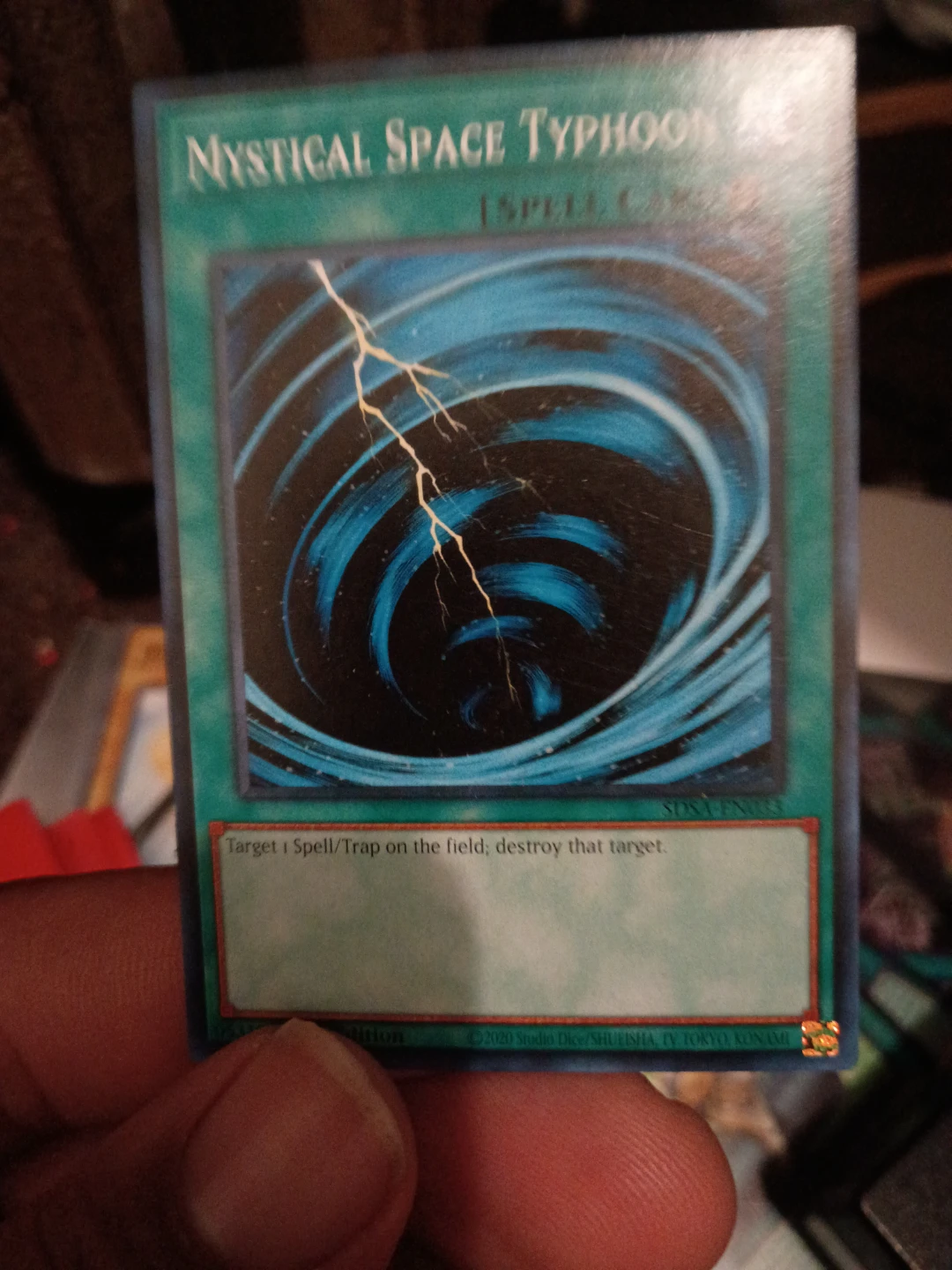 Yu-Gi-Oh! Mystical Space Typhoon Spell Card