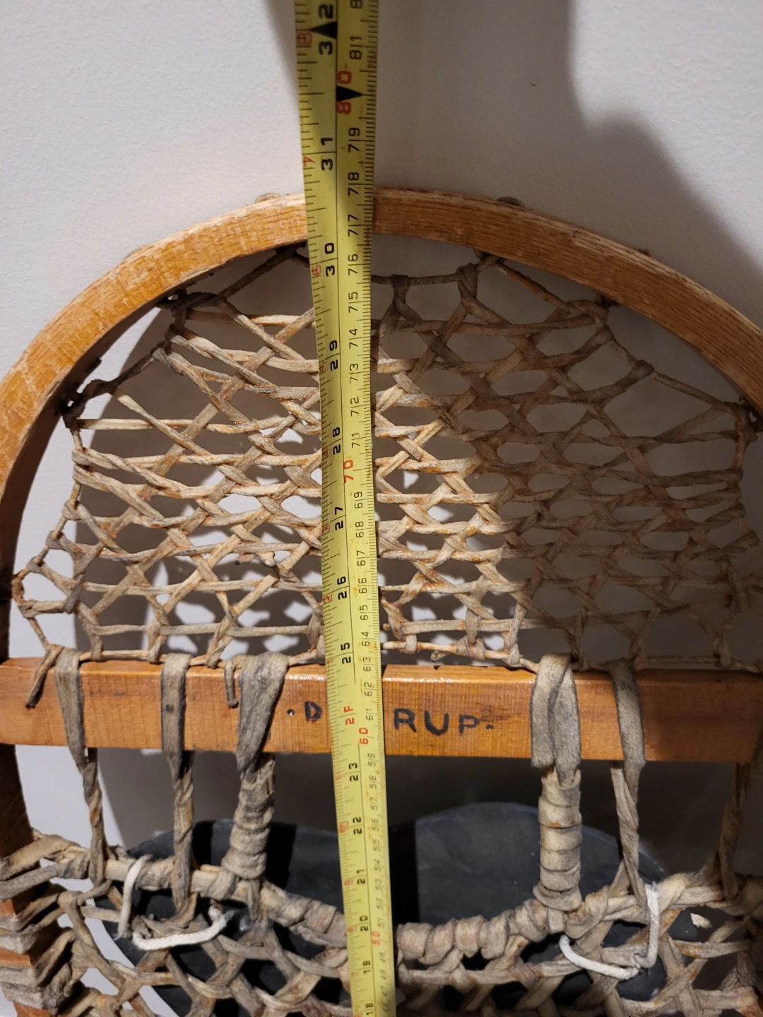 Vintage Drerup Wooden Snowshoes - photo 3