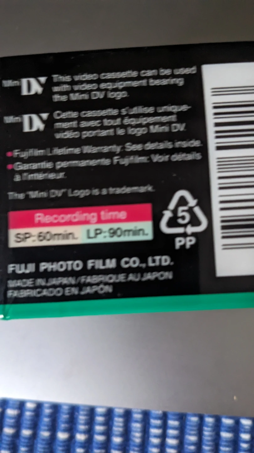 3 Fujifilm Mini DV Cassette Tapes - photo 3