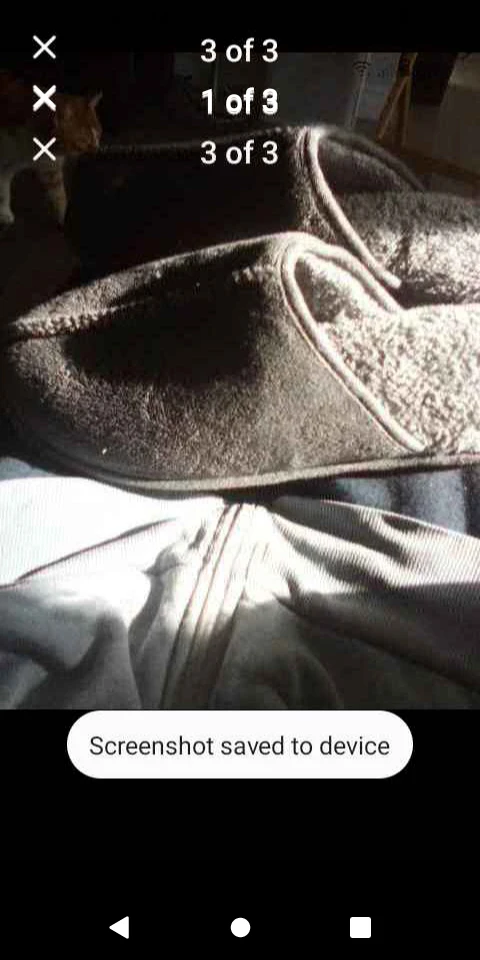 New!! Grey slip-on house slippers.size 11 - photo 2