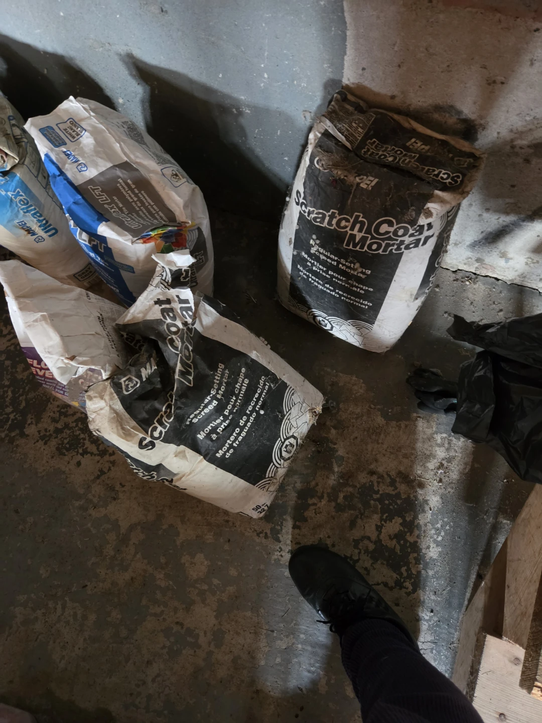Assorted Construction Mortar and Cement Bags