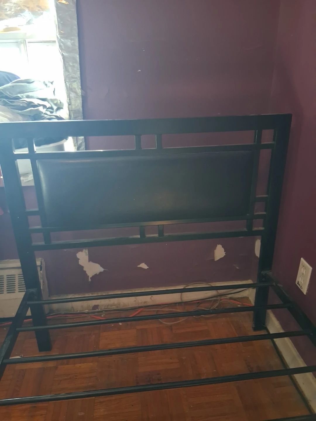 Black Twin Metal Bed Frame - photo 2