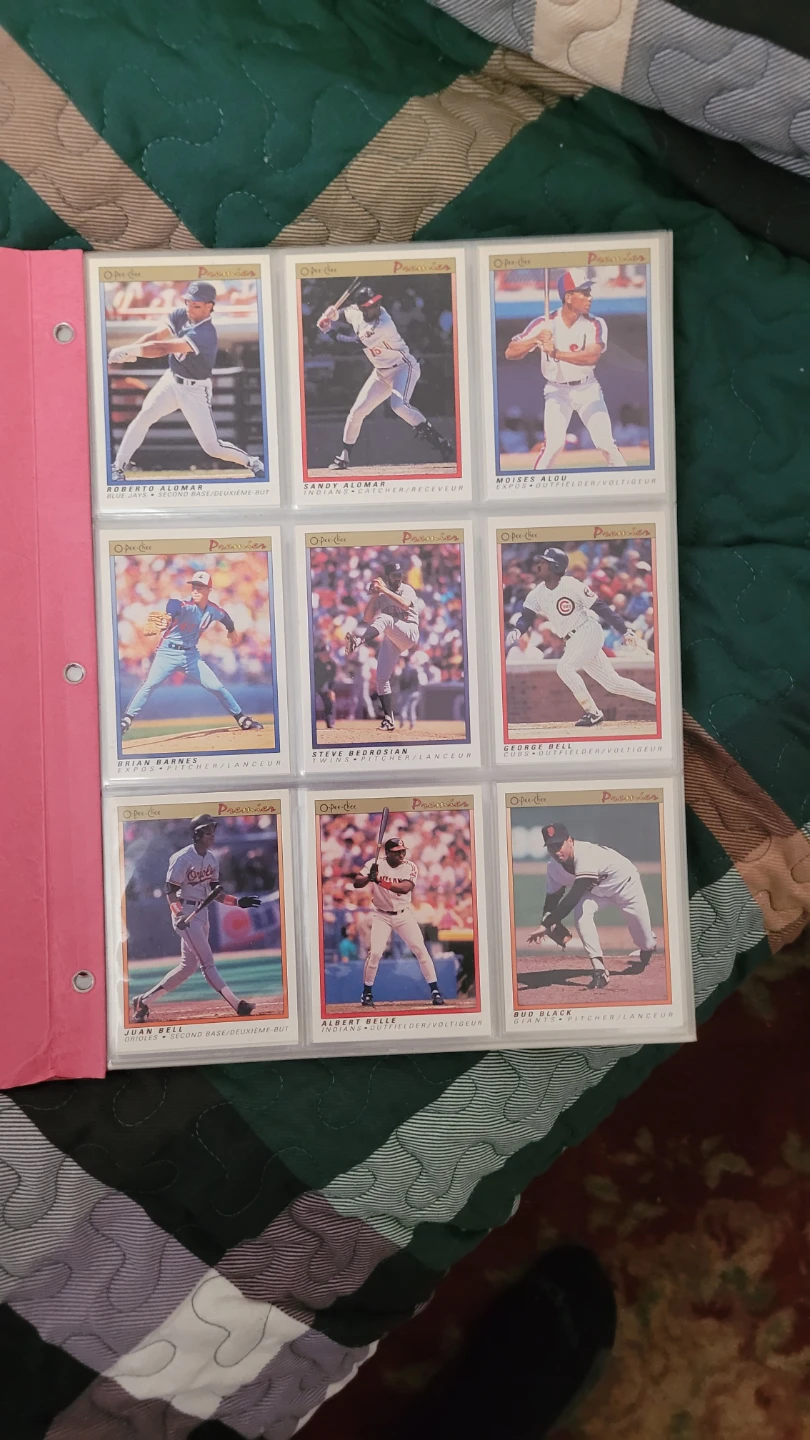 1991 o pee chee baseball card set.