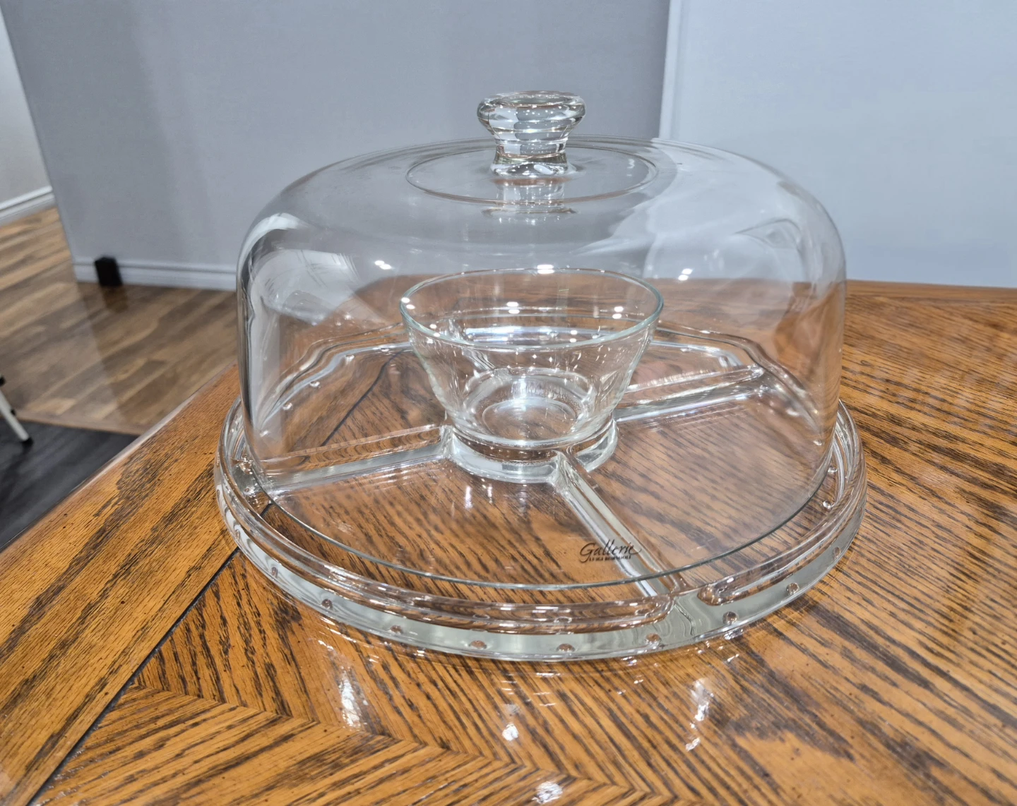 Bormioli Gallerie 4-in-1 glass bowl/stand