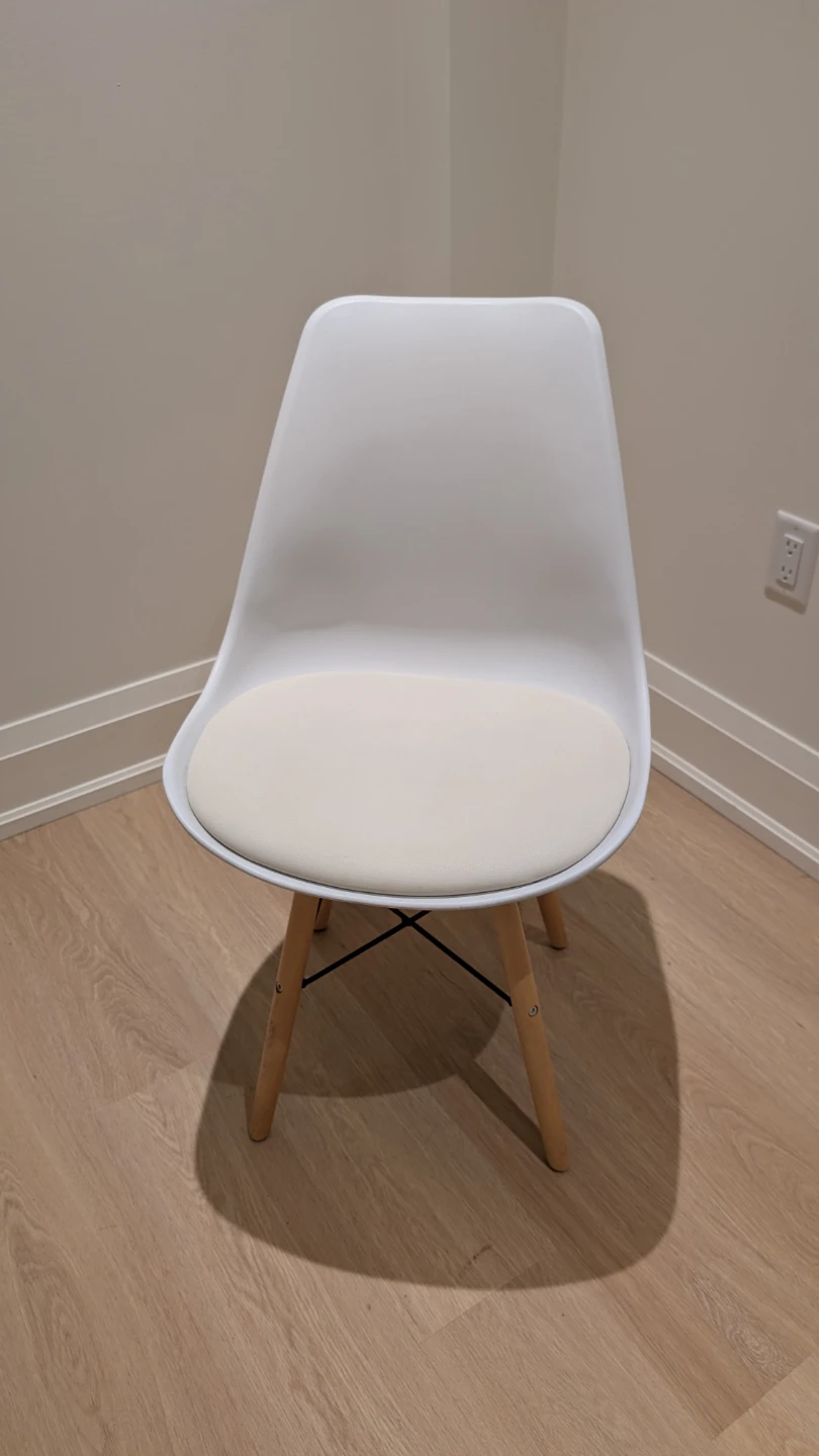 FOUR Modern White Dining Chair