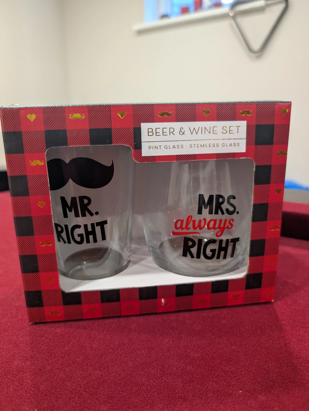 2-Piece Beer & Wine Glass Set