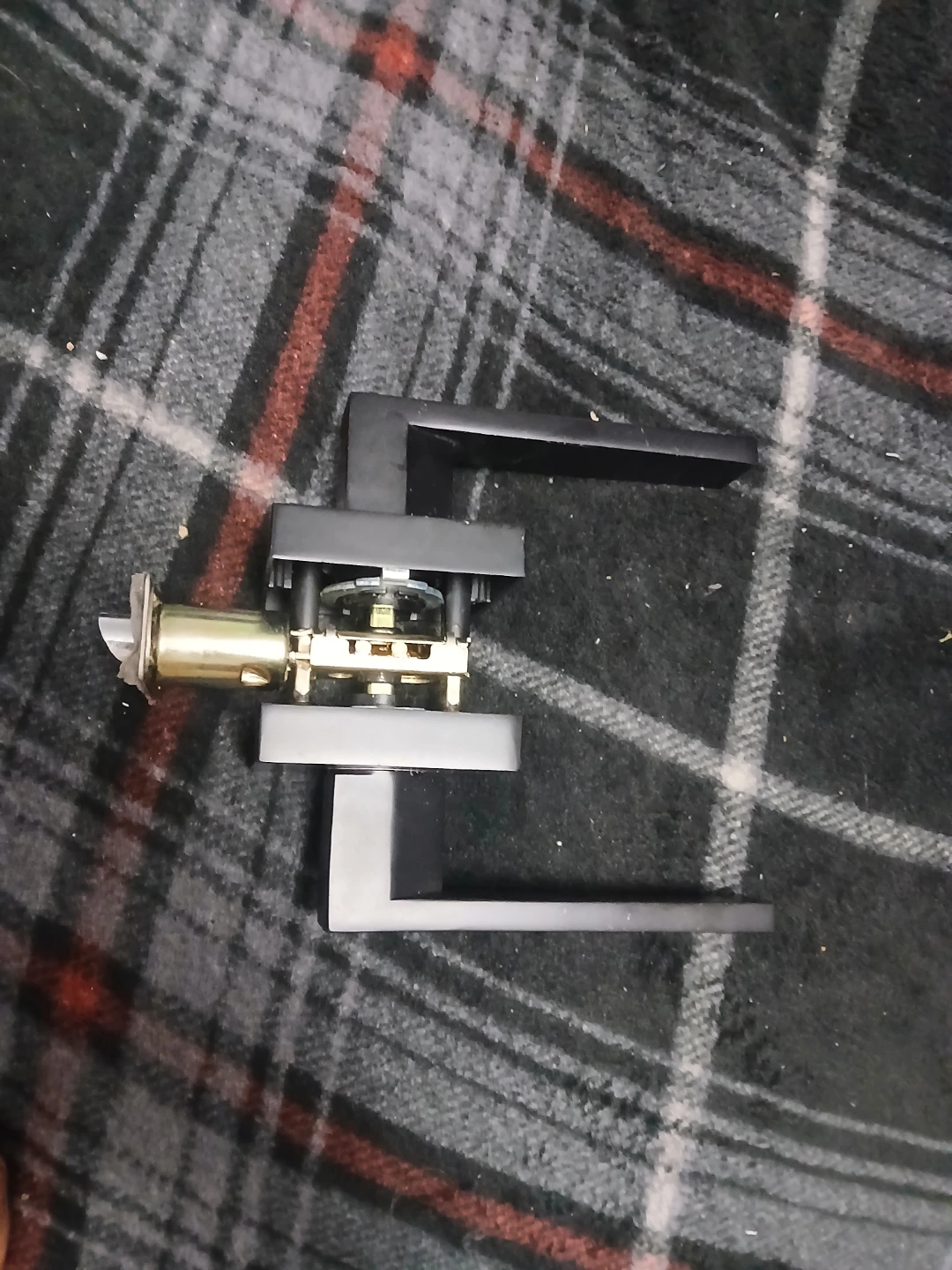 Matte Black Modern Door Lever