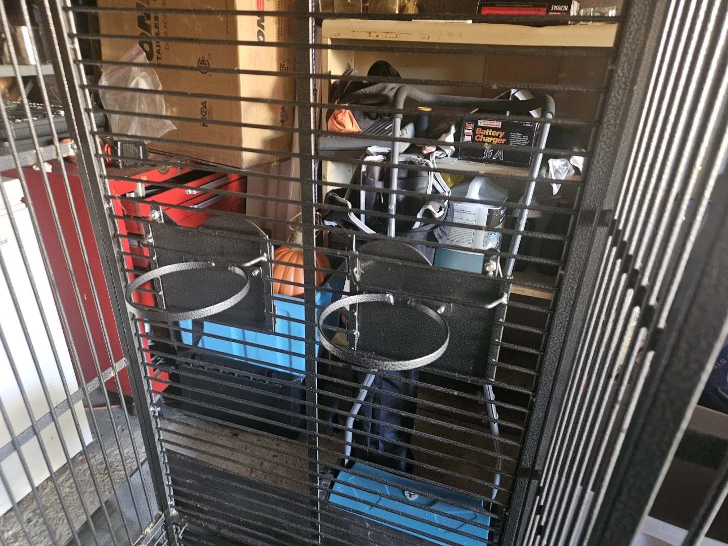 Large Metal Bird Cage with Stand - photo 2