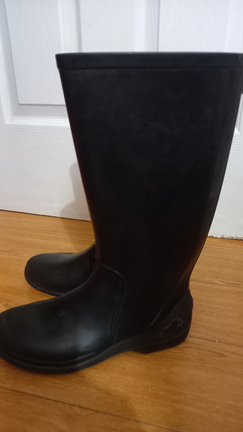 Black Rubber Rain Boots
