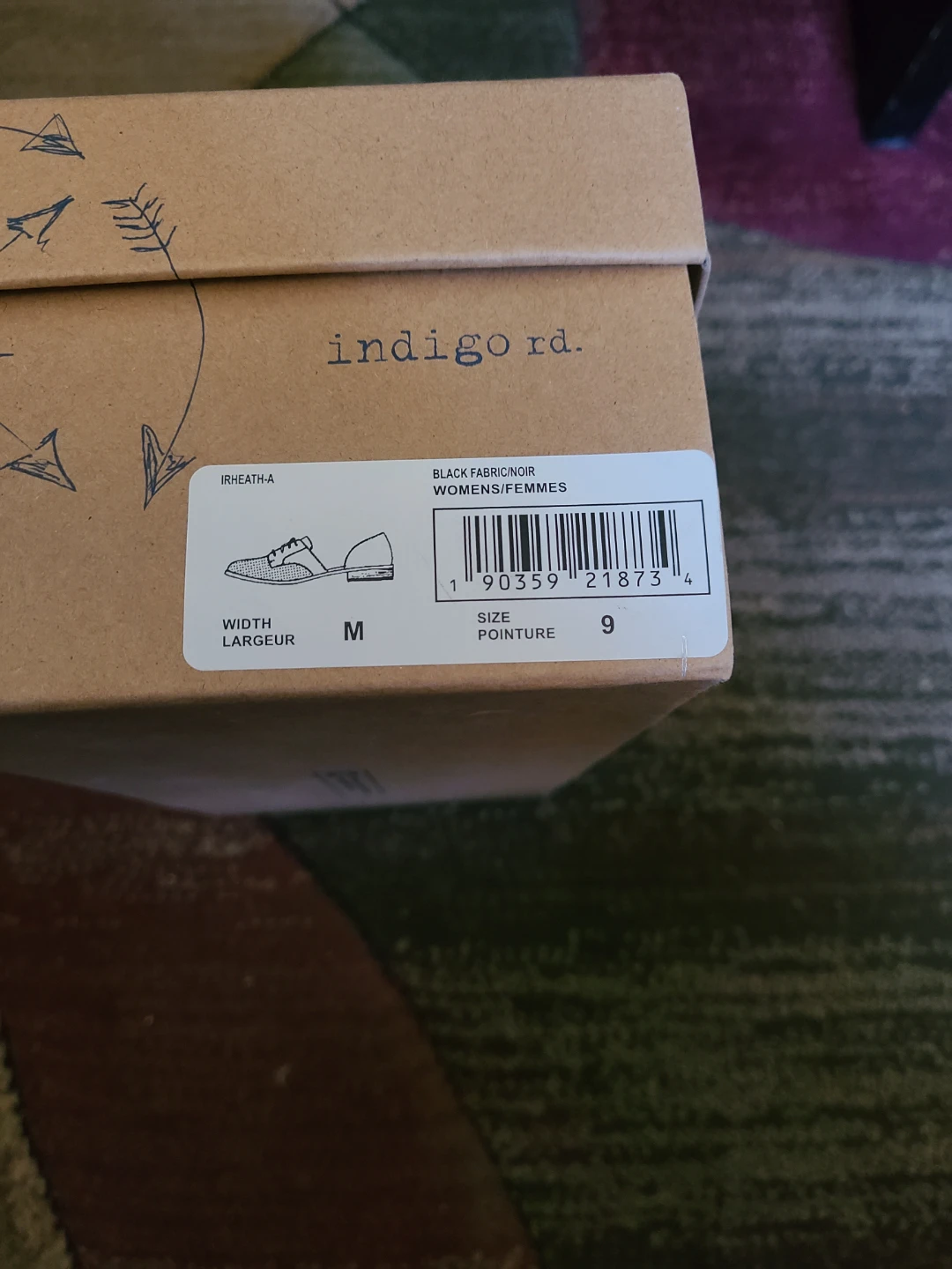 Indigo Rd. Black Fabric Shoes Size 9 - photo 4