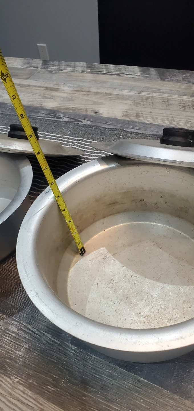 Set of 3 Aluminum Cooking Pots with Lids - photo 4