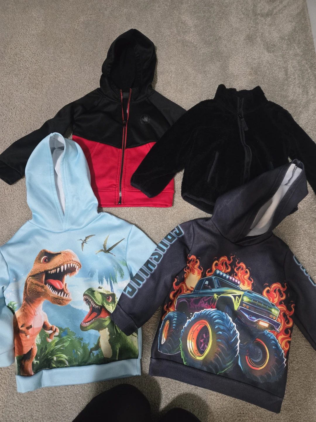 Set of 4 Boys Hoodies  -3t