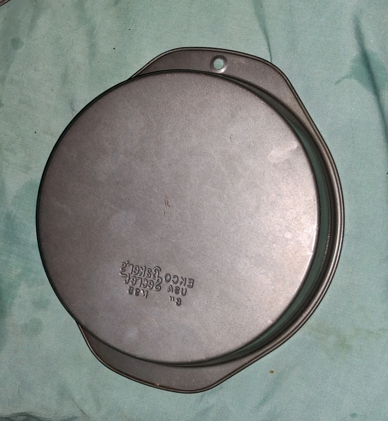 Set Of 4 Vintage EKCO Bakers Secret 8” Cake Pans Made In USA - photo 3