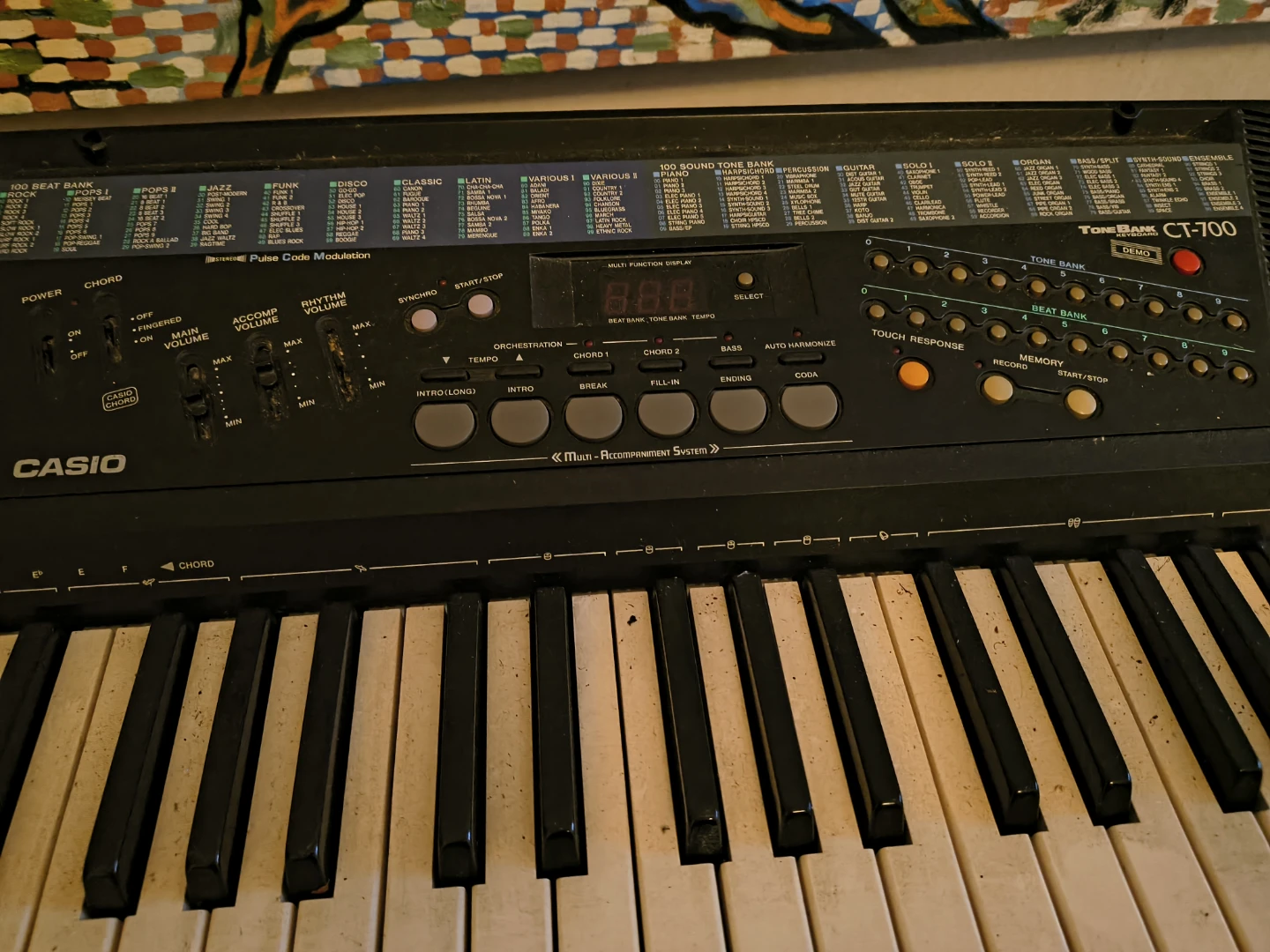 Casio ToneBank CT-700 Keyboard - photo 3