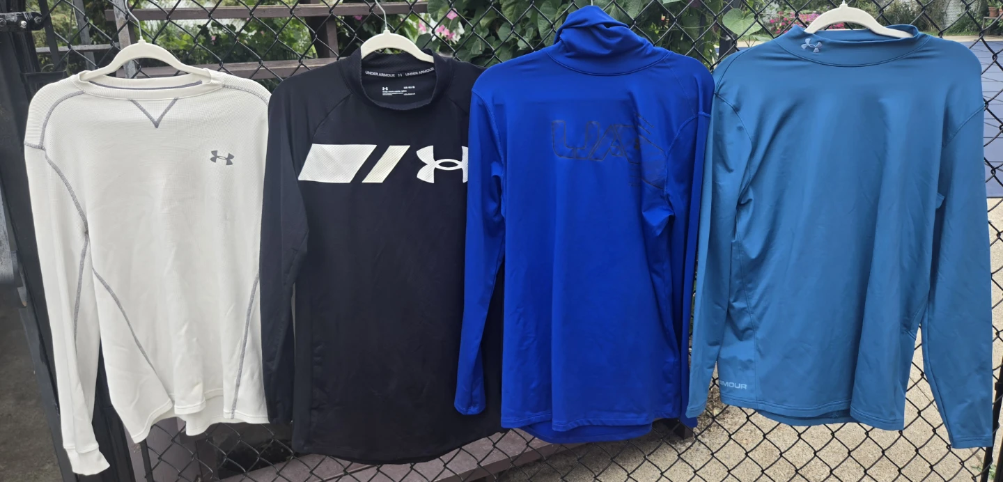 COLDGEAR Under Armour Men's LARGE.  4 Tops. EUC.