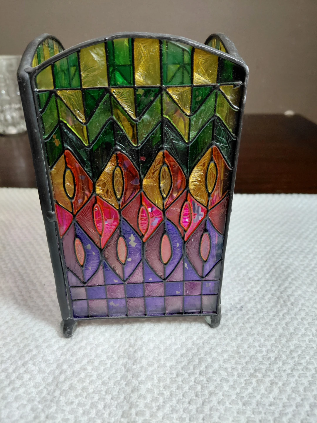 Stained Glass Decorative Container - photo 3