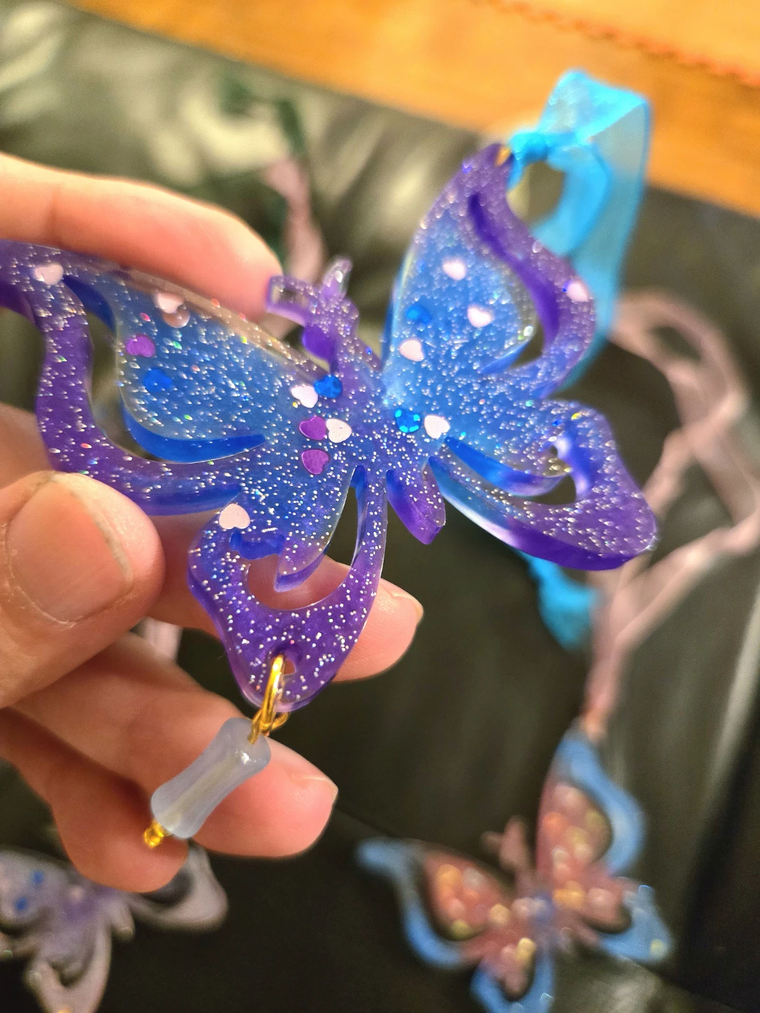 Resin Butterfly Hanging Ornaments $5 Each - photo 2