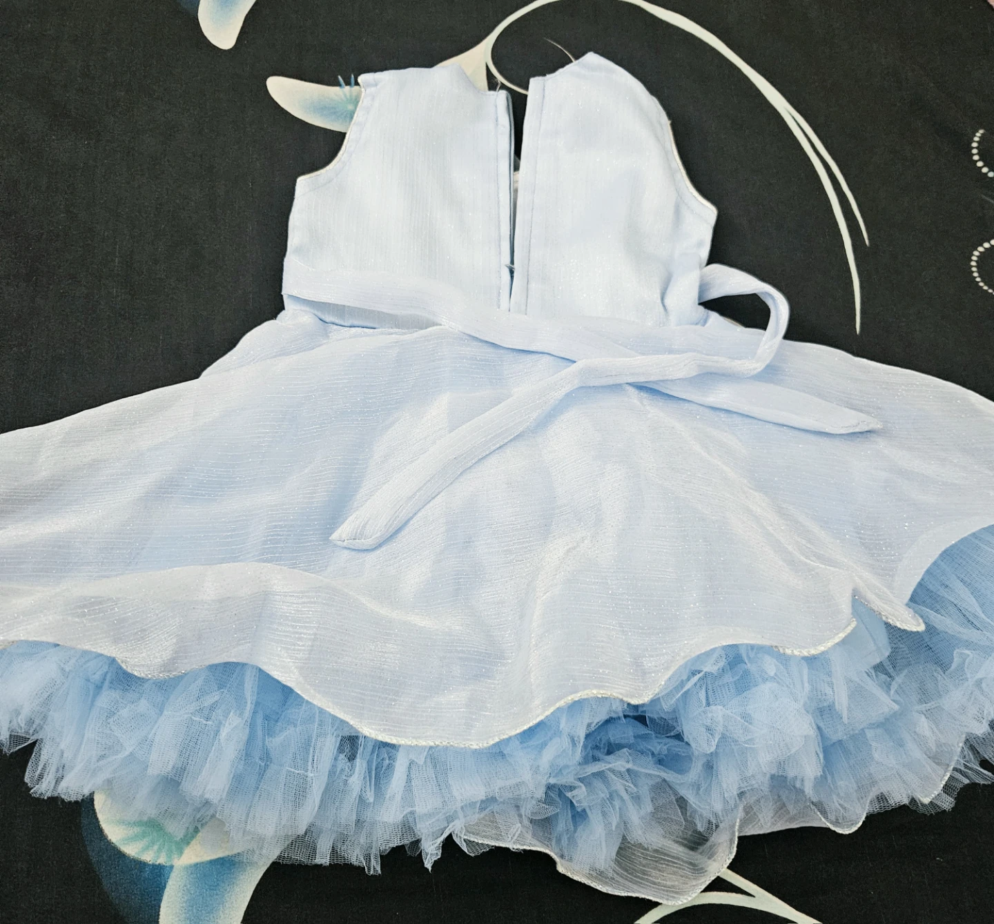 Light blue tulle party dress - photo 3