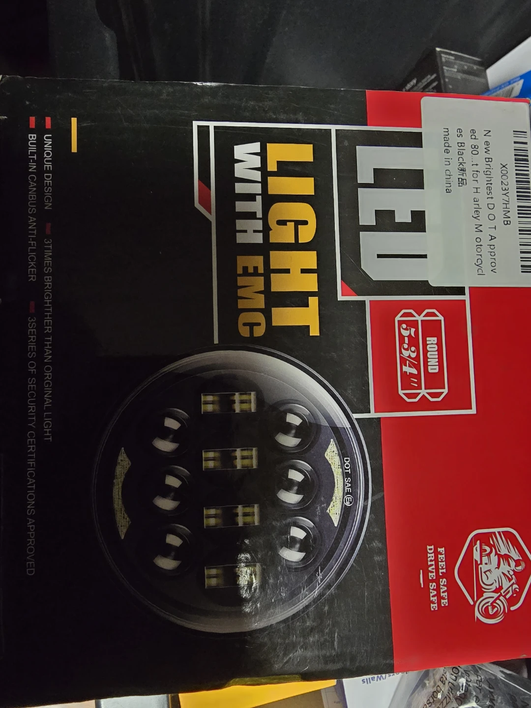 5-3/4" Round LED Motorcycle Headlight