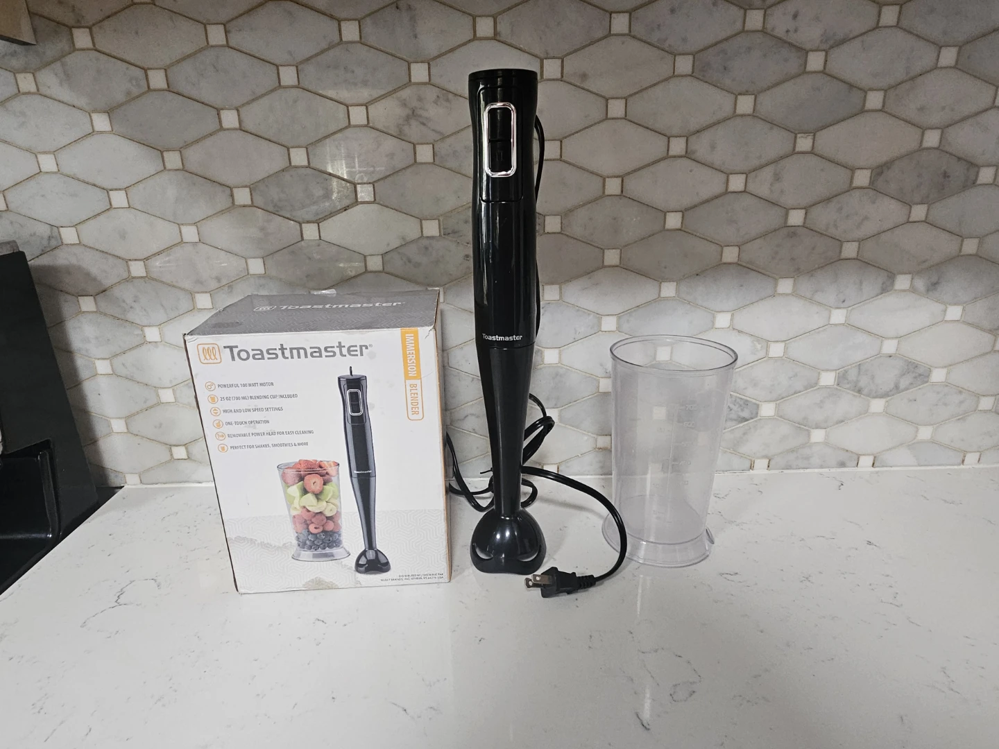 Toastmaster Immersion Blender with Blending Cup