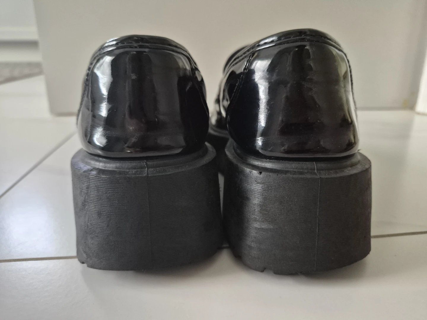 Black Platform Loafers (size 6, fits 6.5-7) - photo 3