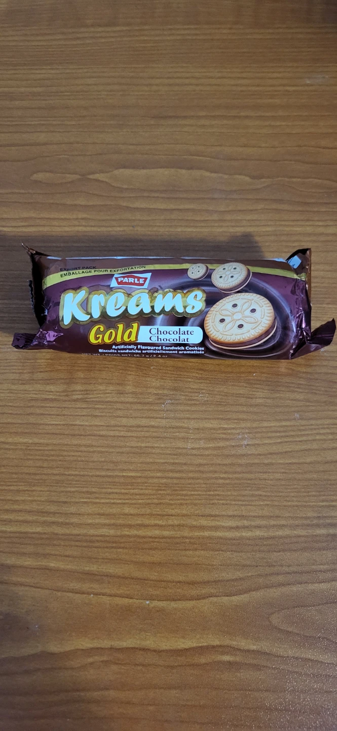 Parle Kreams Gold Chocolate Sandwich Cookies