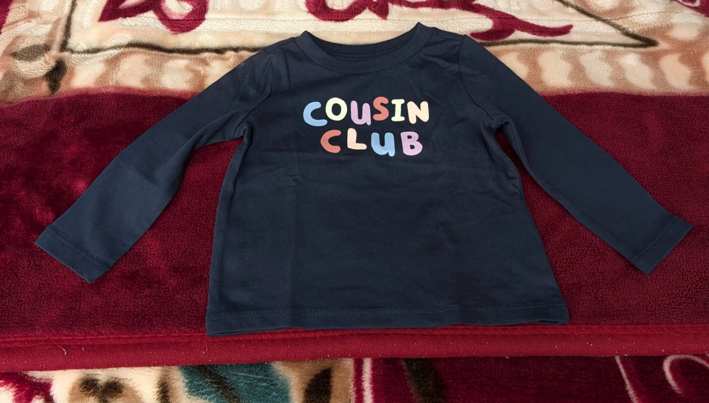Cousin Club Blue Full-Sleeve Baby Shirt