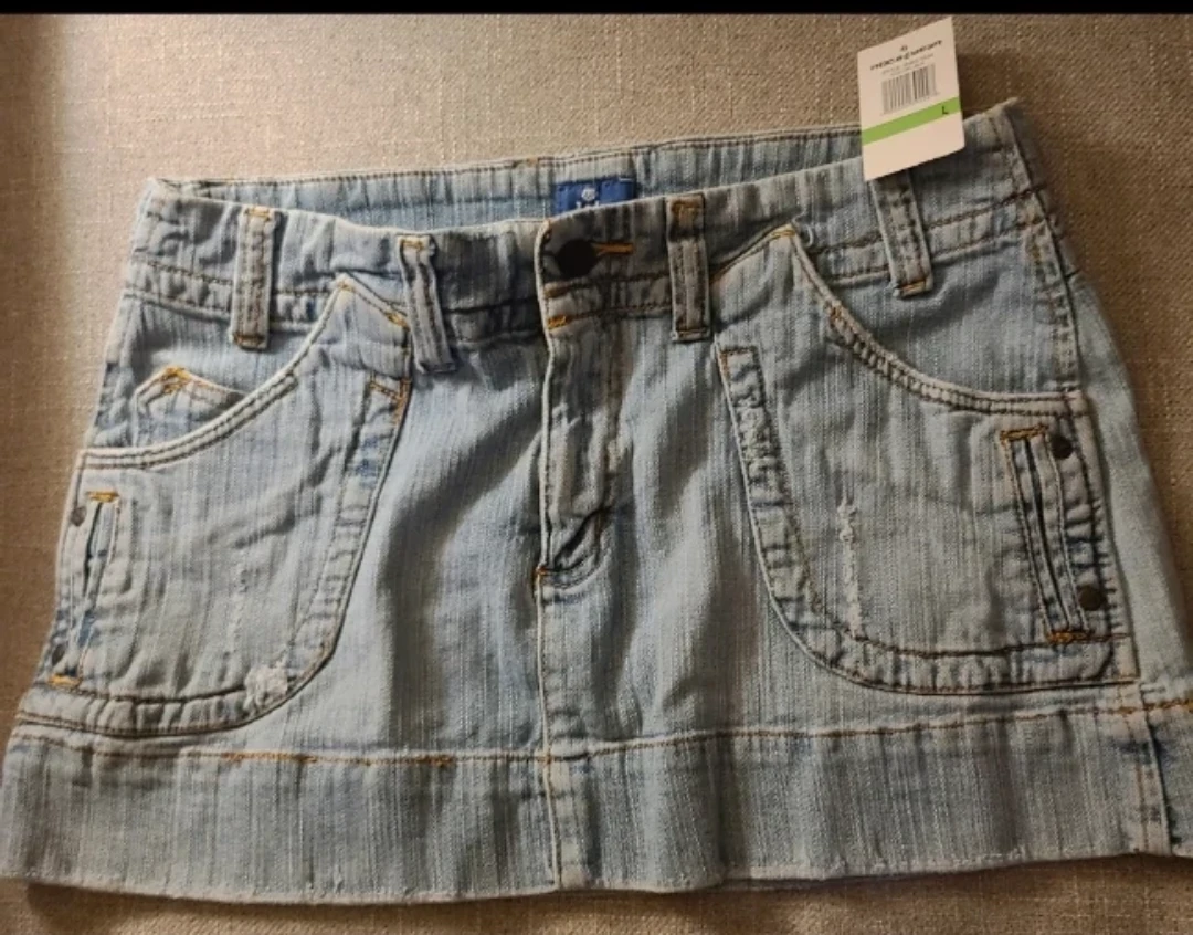 Rocawear light wash denim mini skirt - photo 2