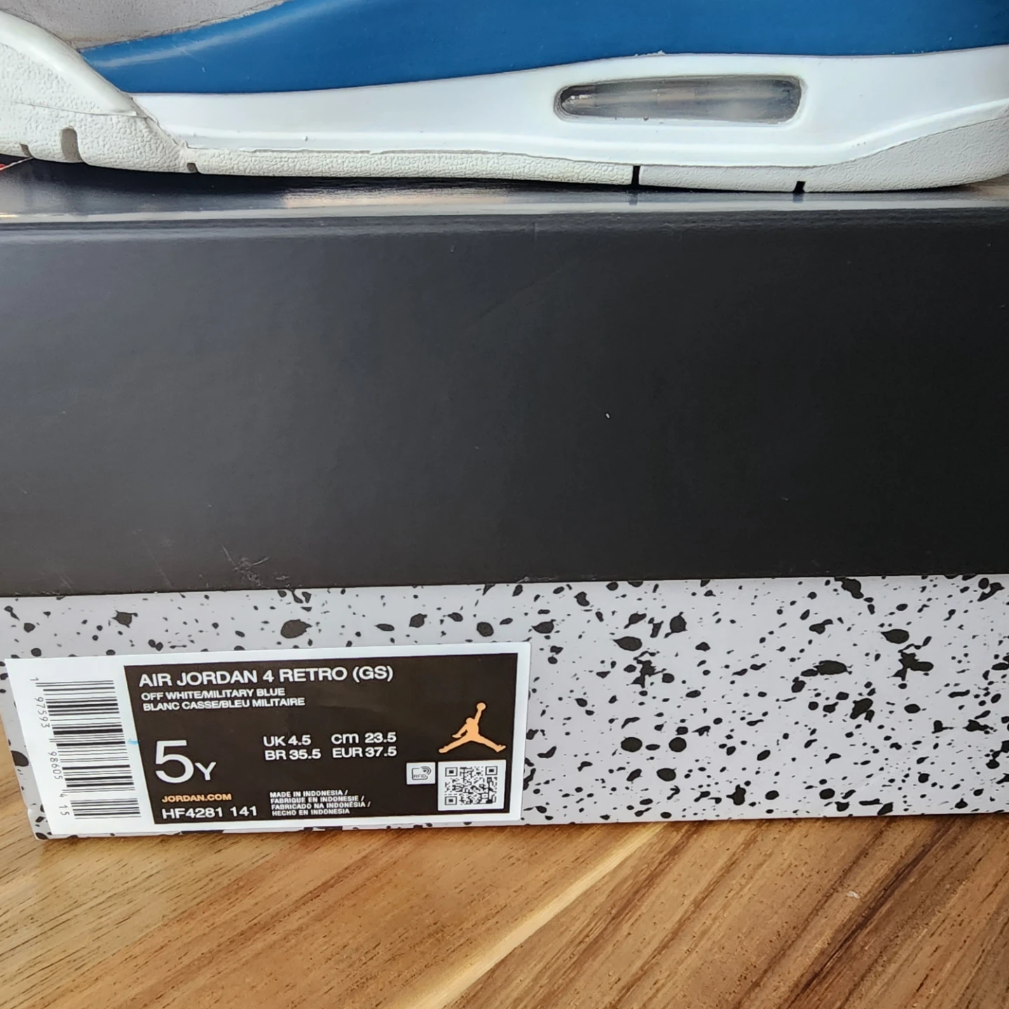 Air Jordan 4 Retro GS Military Blue - photo 4