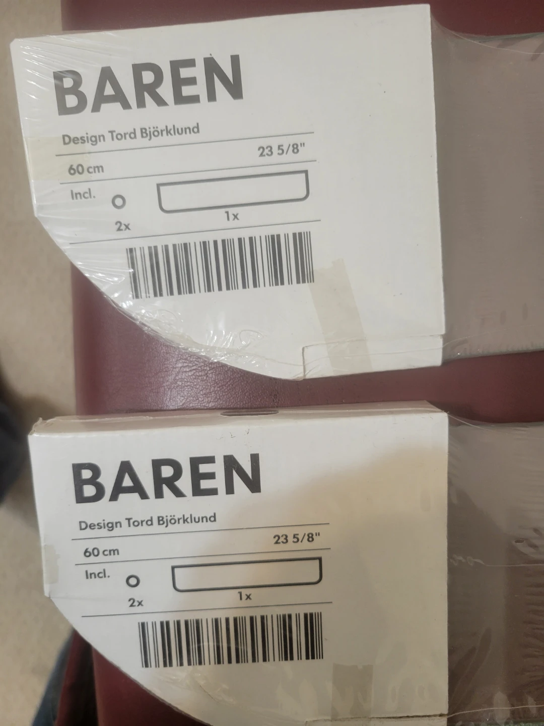 Two IKEA BAREN Glass Shelves - photo 2