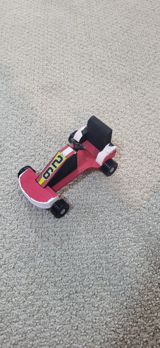 Handmade Wooden Go-Kart Model Toy