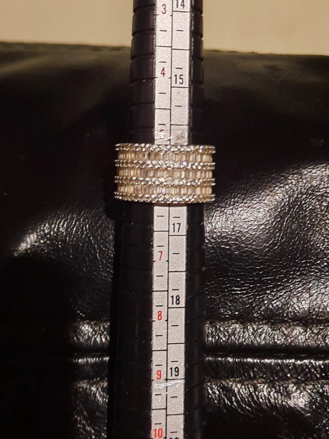 MASSIVELY WIDE Baguette Cut CZ Band Ring 6 - photo 3