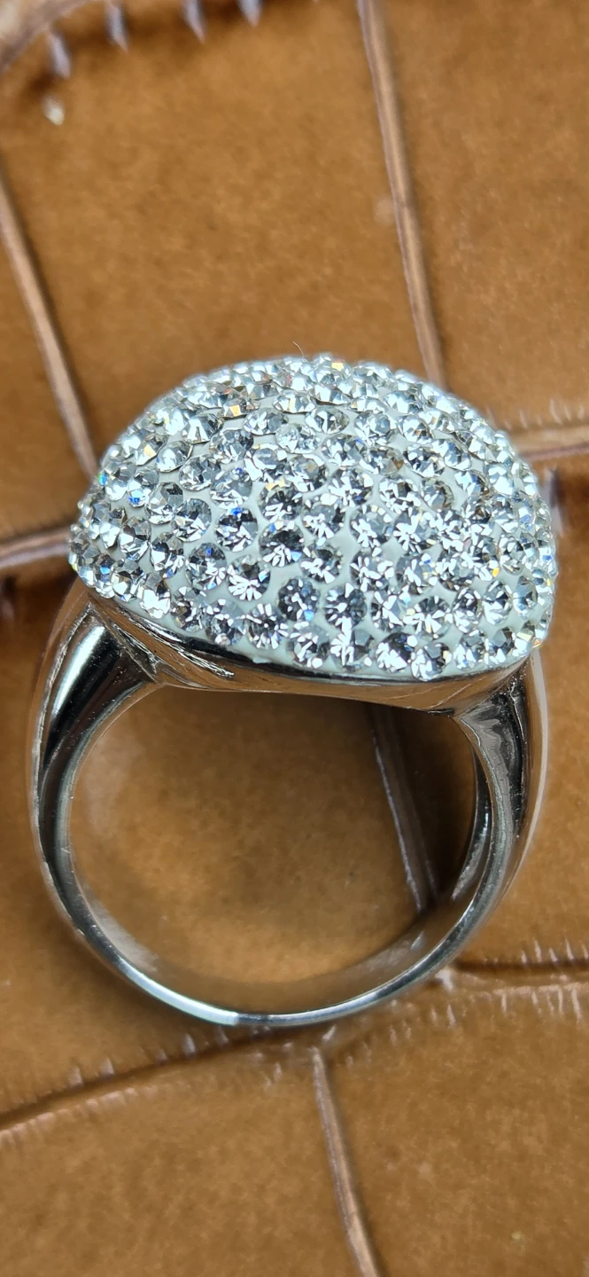 Swarovski crystal dome statement ring - photo 2