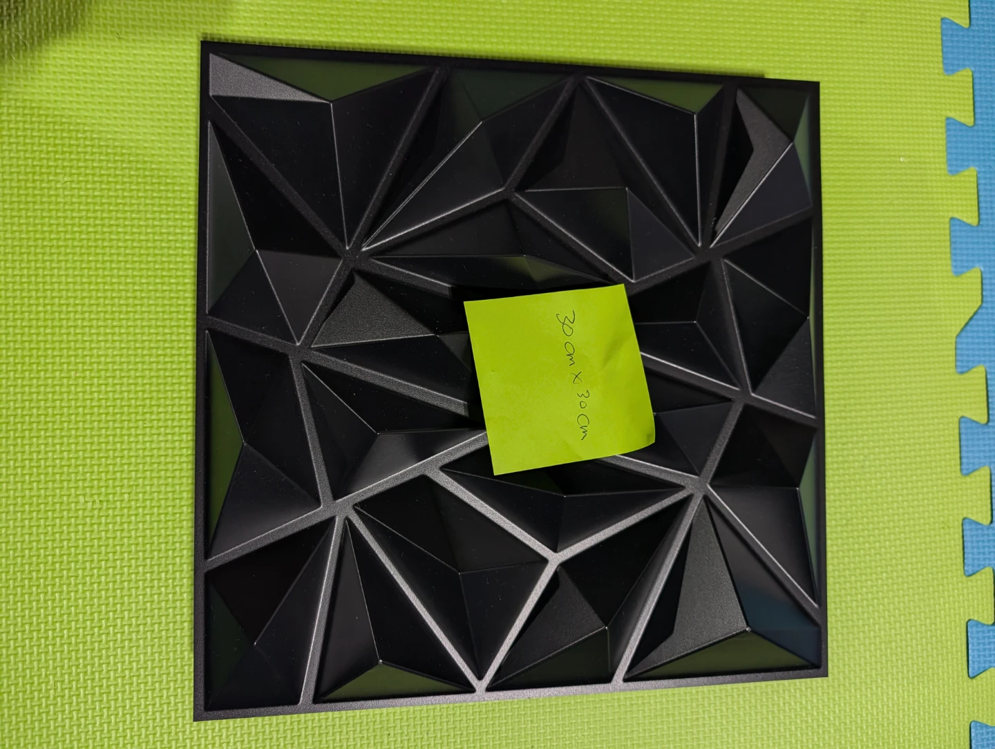 Black Geometric 3D Wall Panels - photo 3