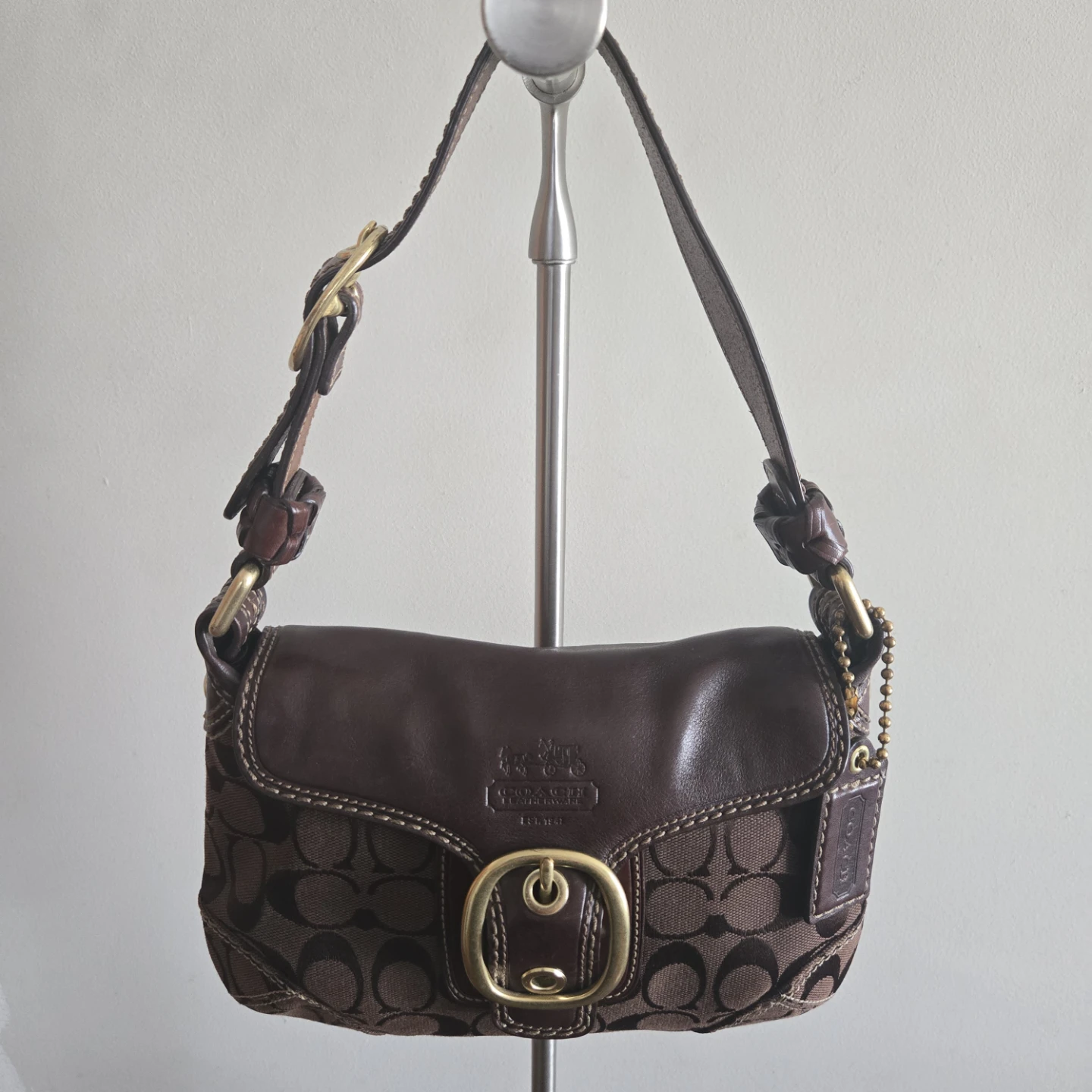 Coach Bleecker Soho Bag Vintage Brown Signature 11441