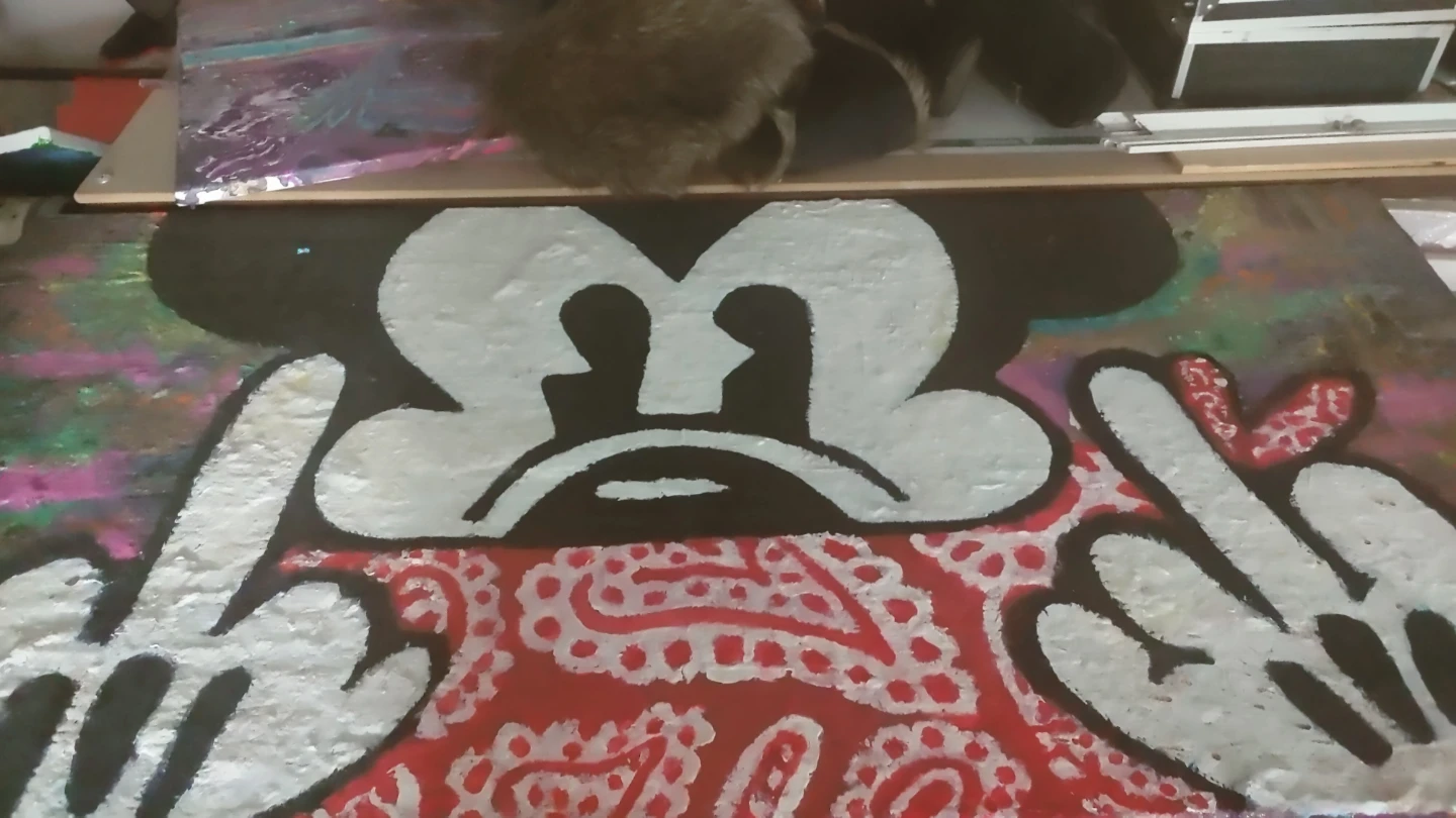 Mickey Mouse Urban Art Painting