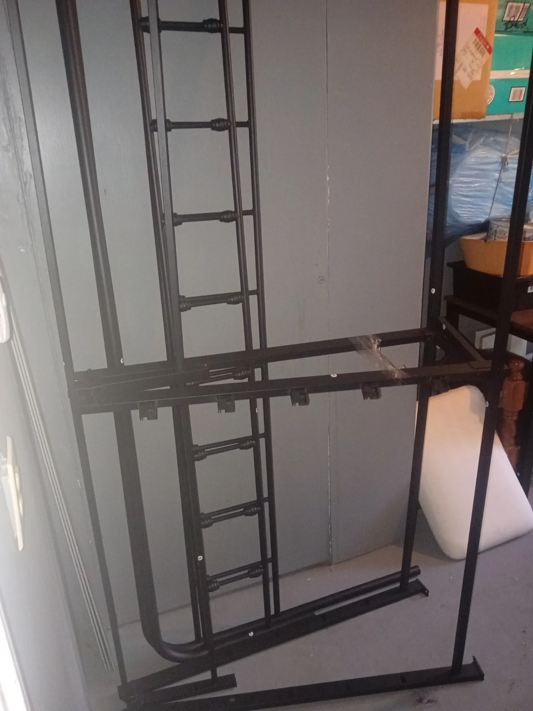Black Metal king-size bed Frame