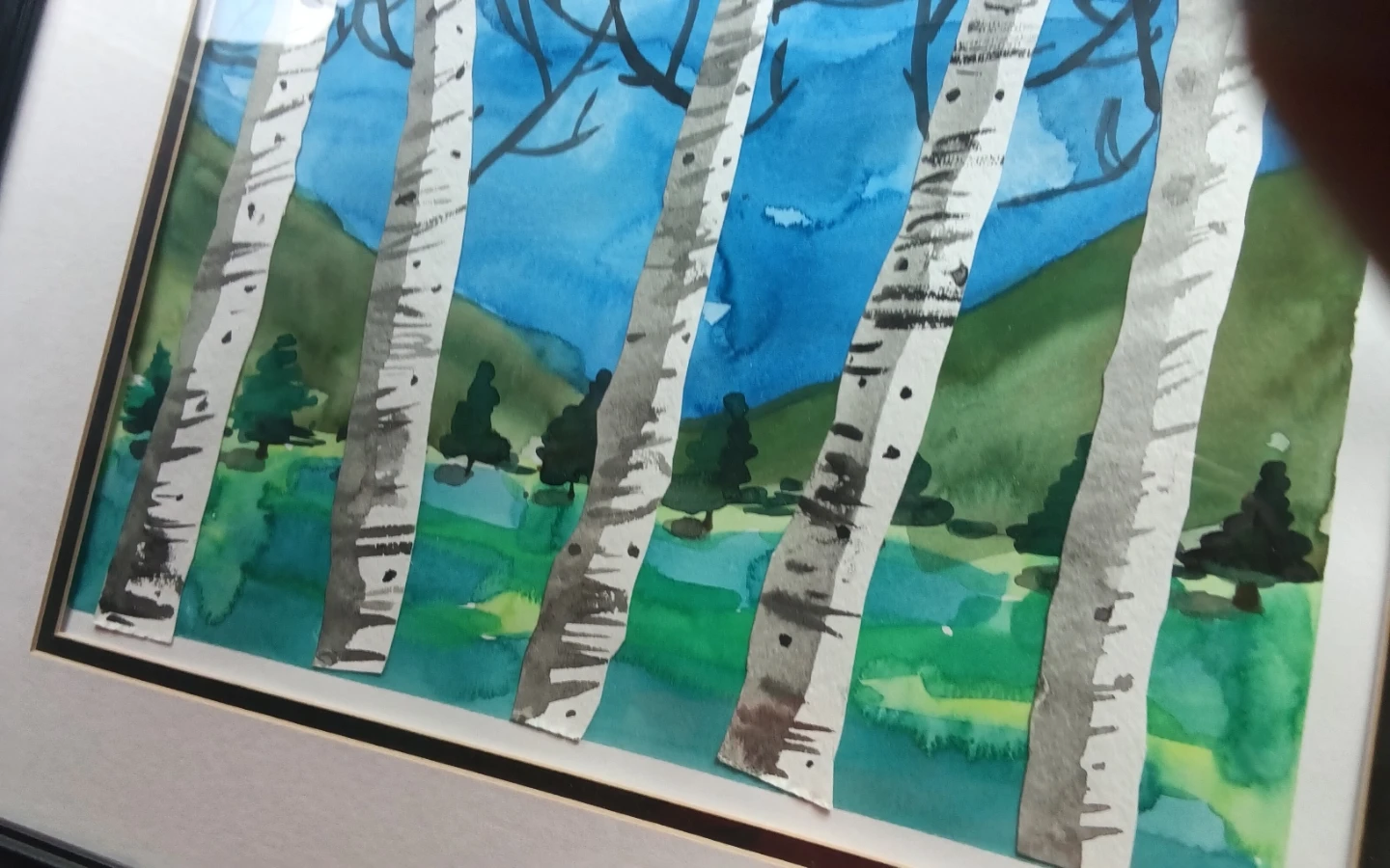 Original Mixed-Media Watercolor Collage - photo 4