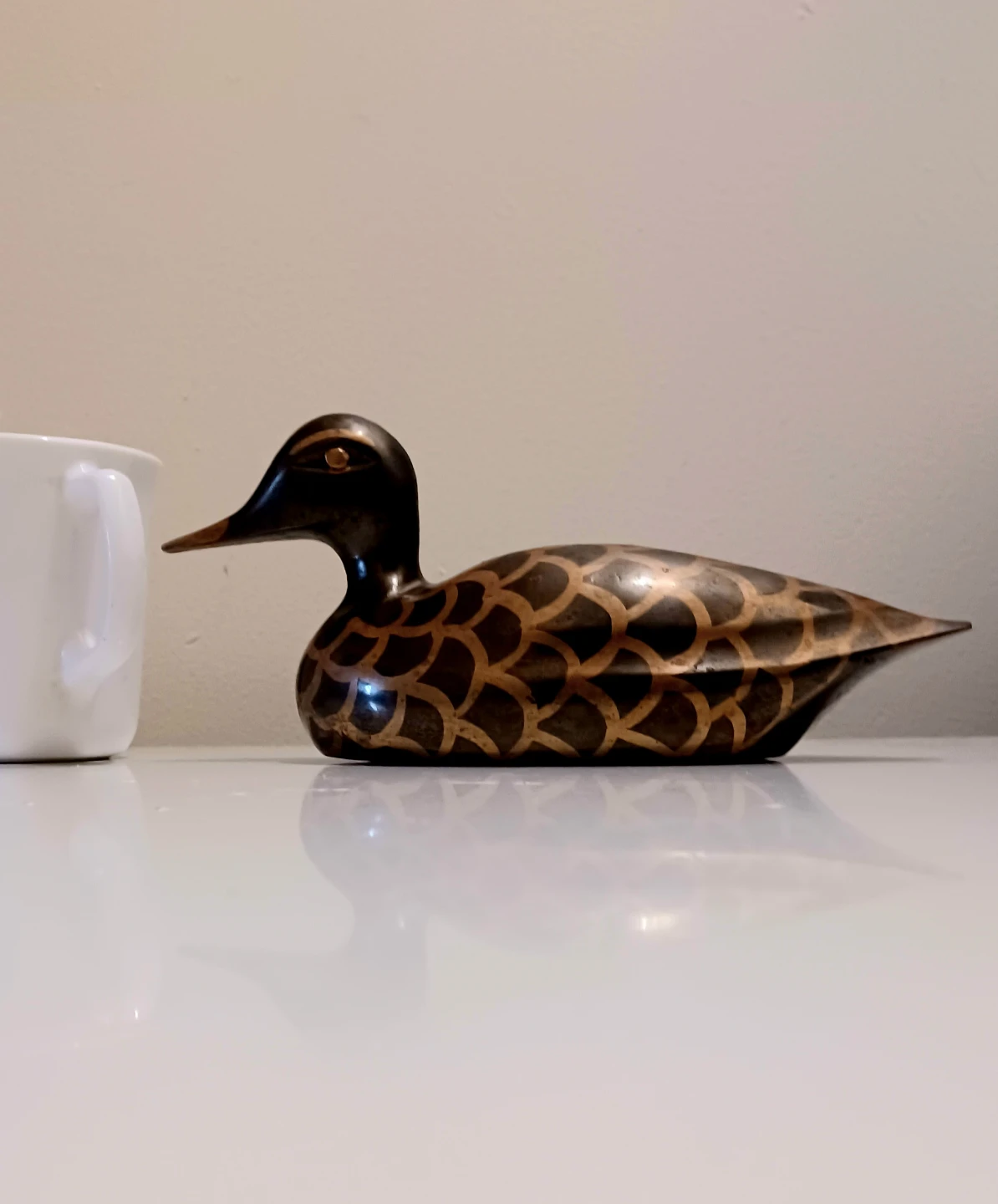 Vtg Decorative Brass Duck Figurine - photo 2