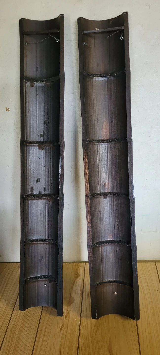 Set of Two Decorative Bamboo Vases - photo 3